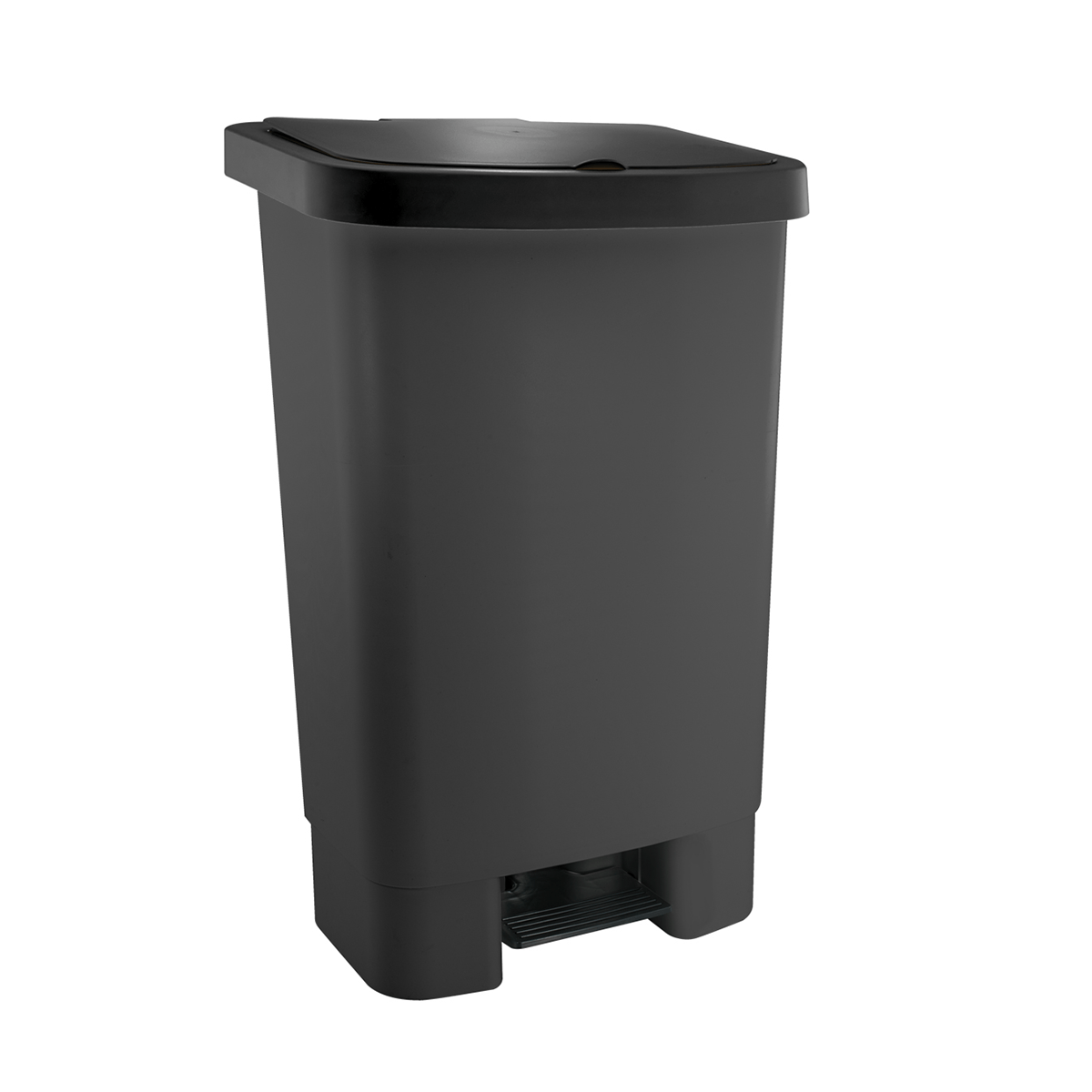 Cesto Coletor com Pedal Preto 50L Kunber