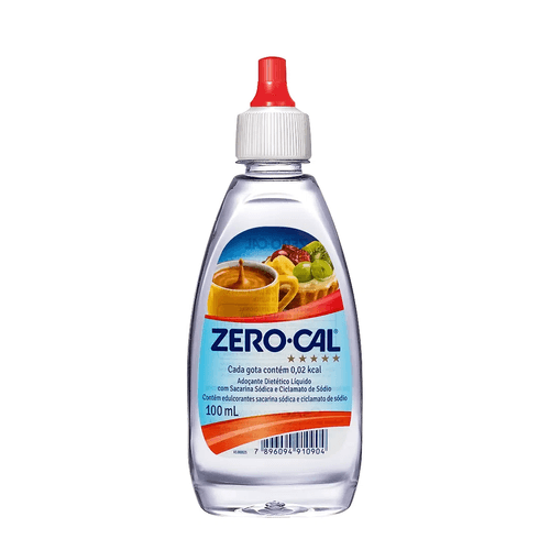 Adoçante Líquido Sacarina 100ml Zero Cal