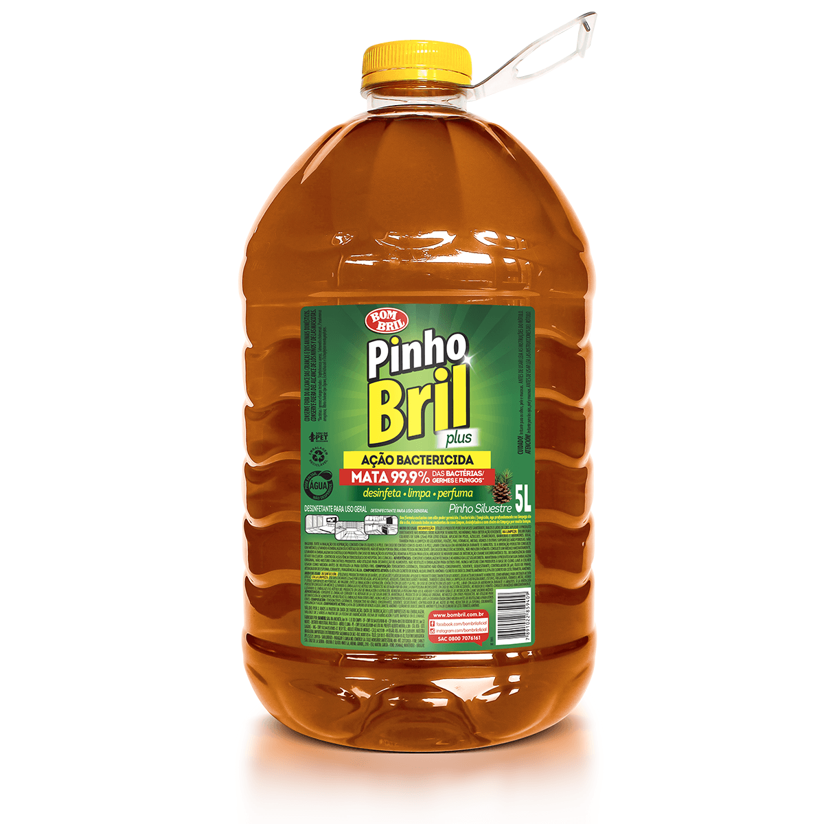 Desinfetante Silvestre Plus 5L Pinho Brill