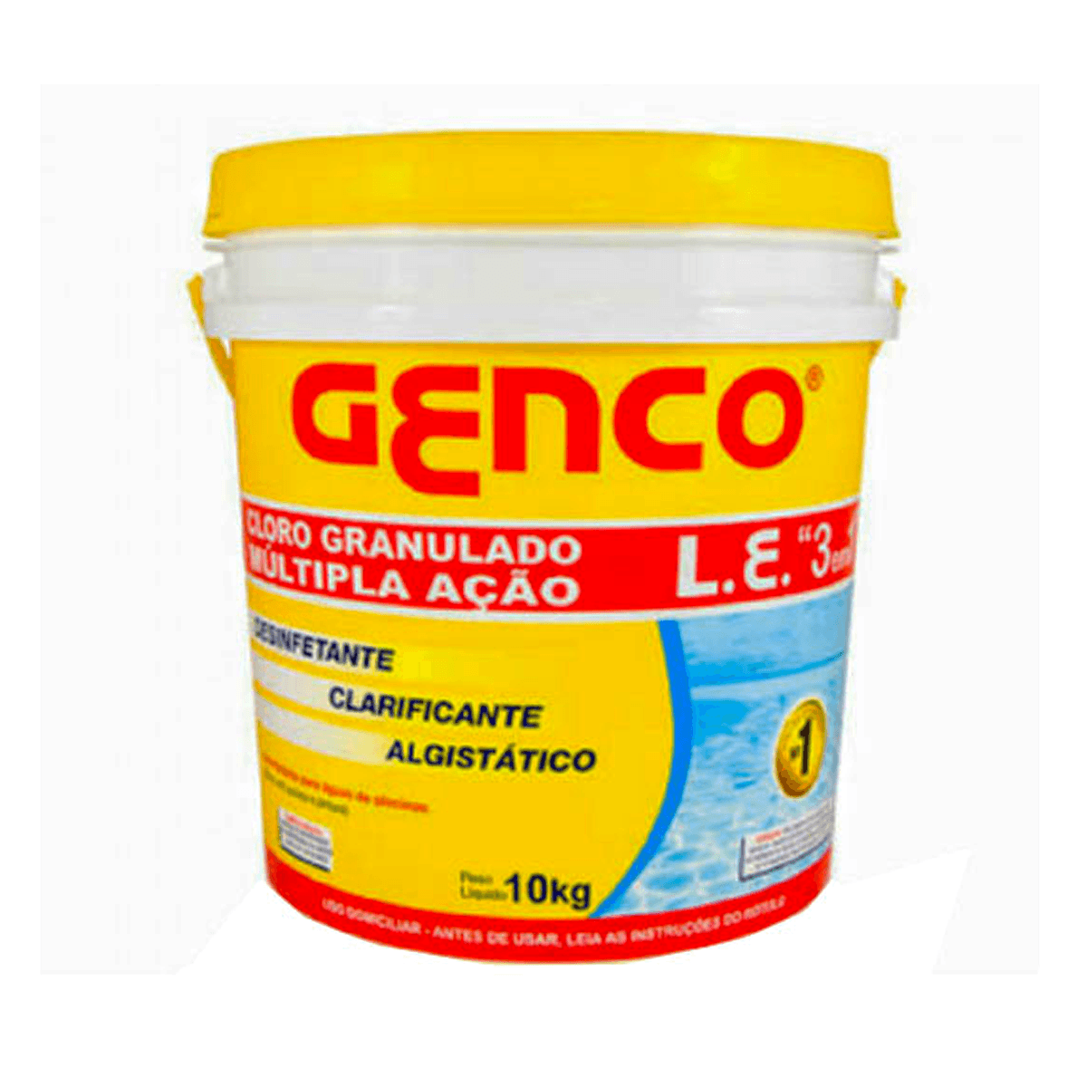 Cloro de Piscina Multipla Ação Granulado 10kg Genco