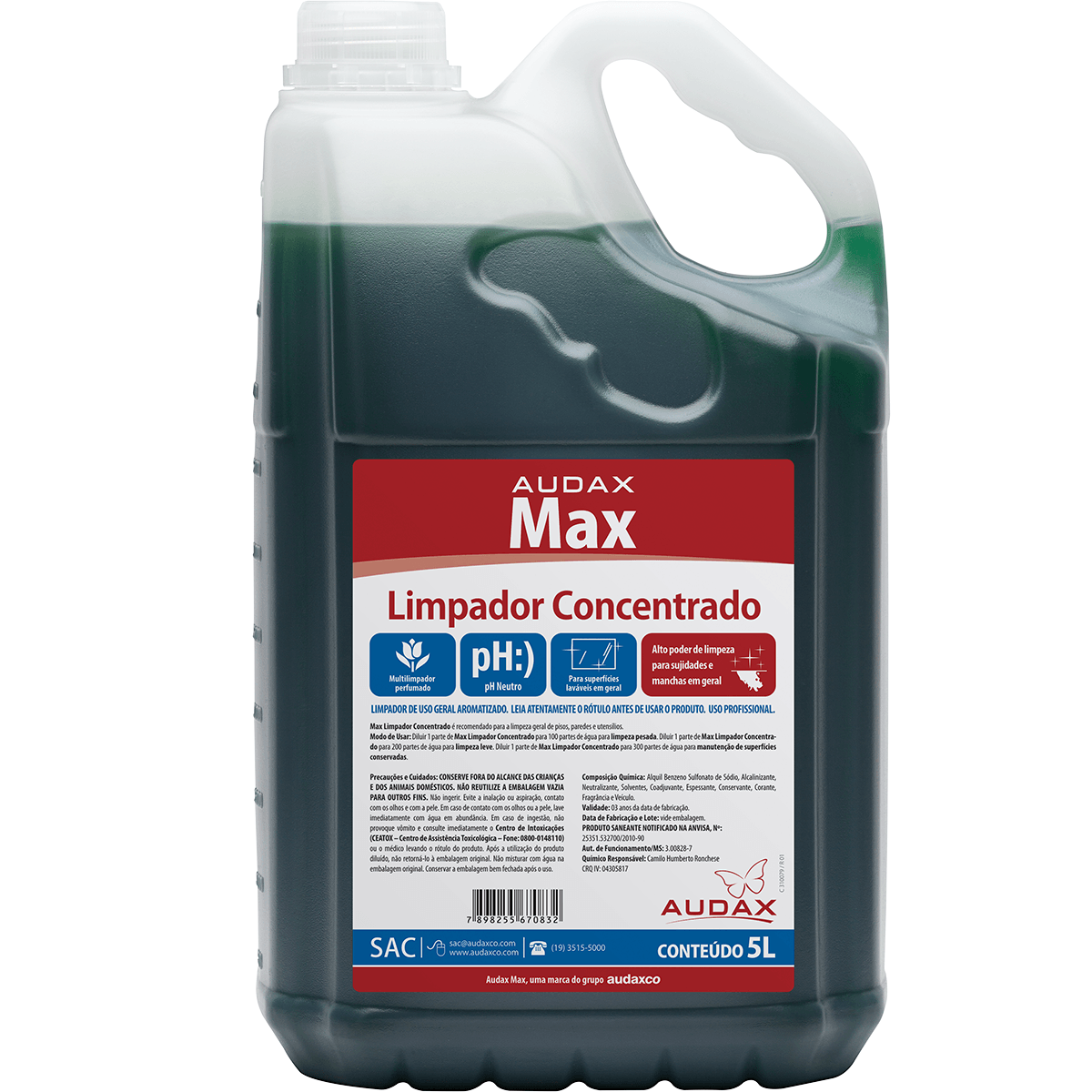 Limpador Concentrado 5L Max