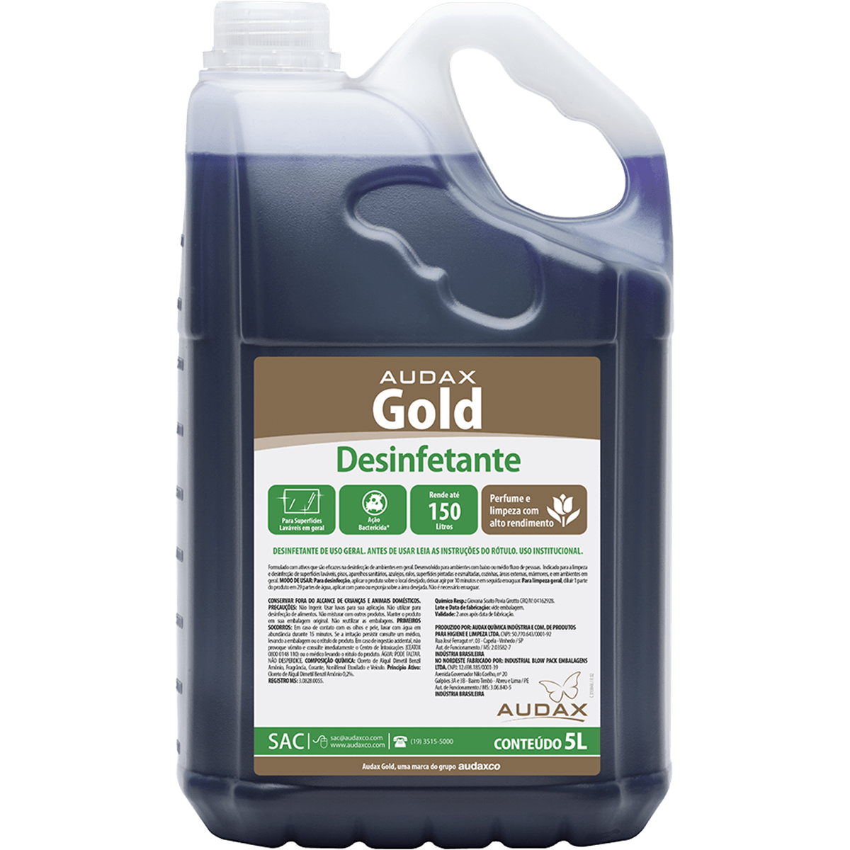 Desinfetante Floral 5L Gold