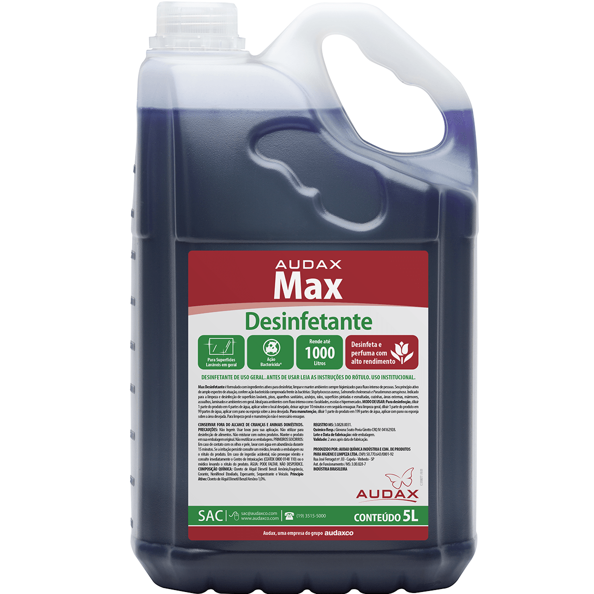 Desinfetante Floral 5L Max