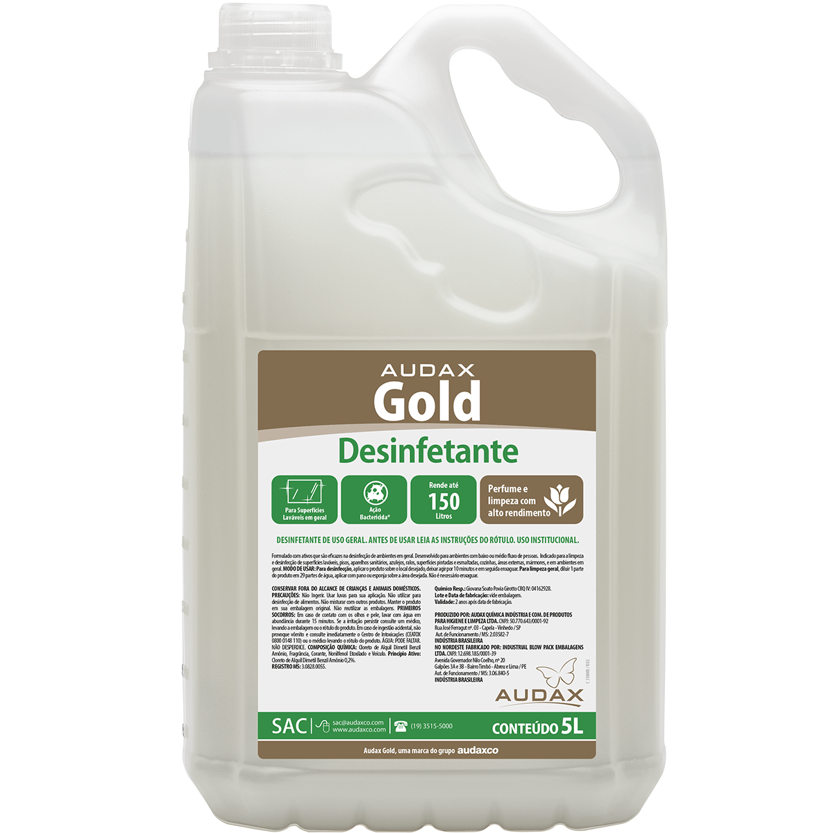 Desinfetante Eucalipto 5L Gold