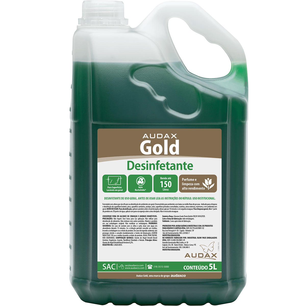 Desinfetante Pinho Fresh 5L Gold