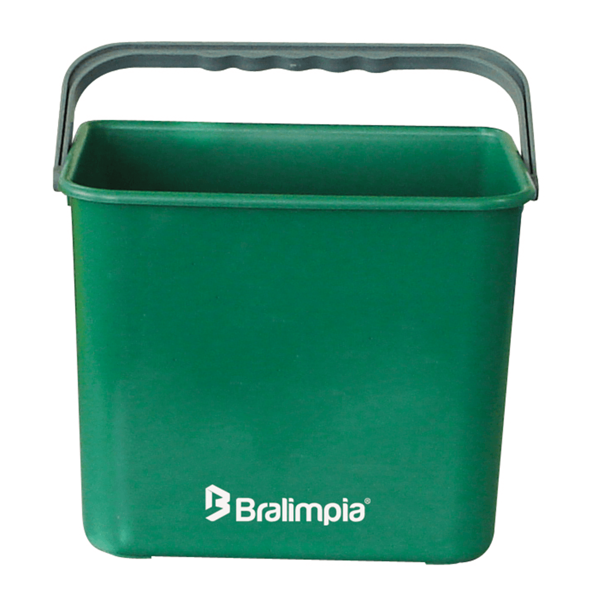 Balde Com Alça Verde 4L Bralimpia