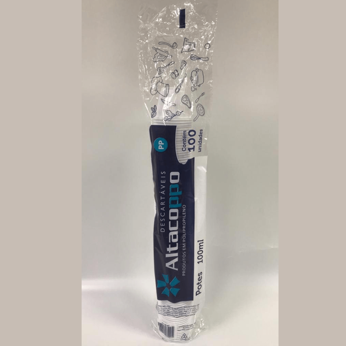 Pote Branco 100x100ml Altacoppo