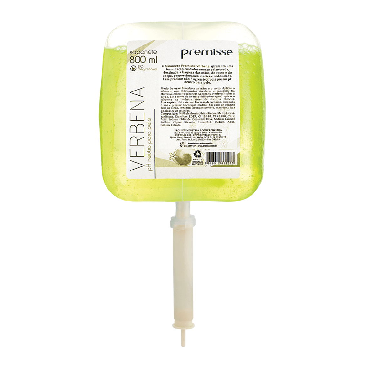 Sabonete Líquido Refil Verbena 800ml Premisse
