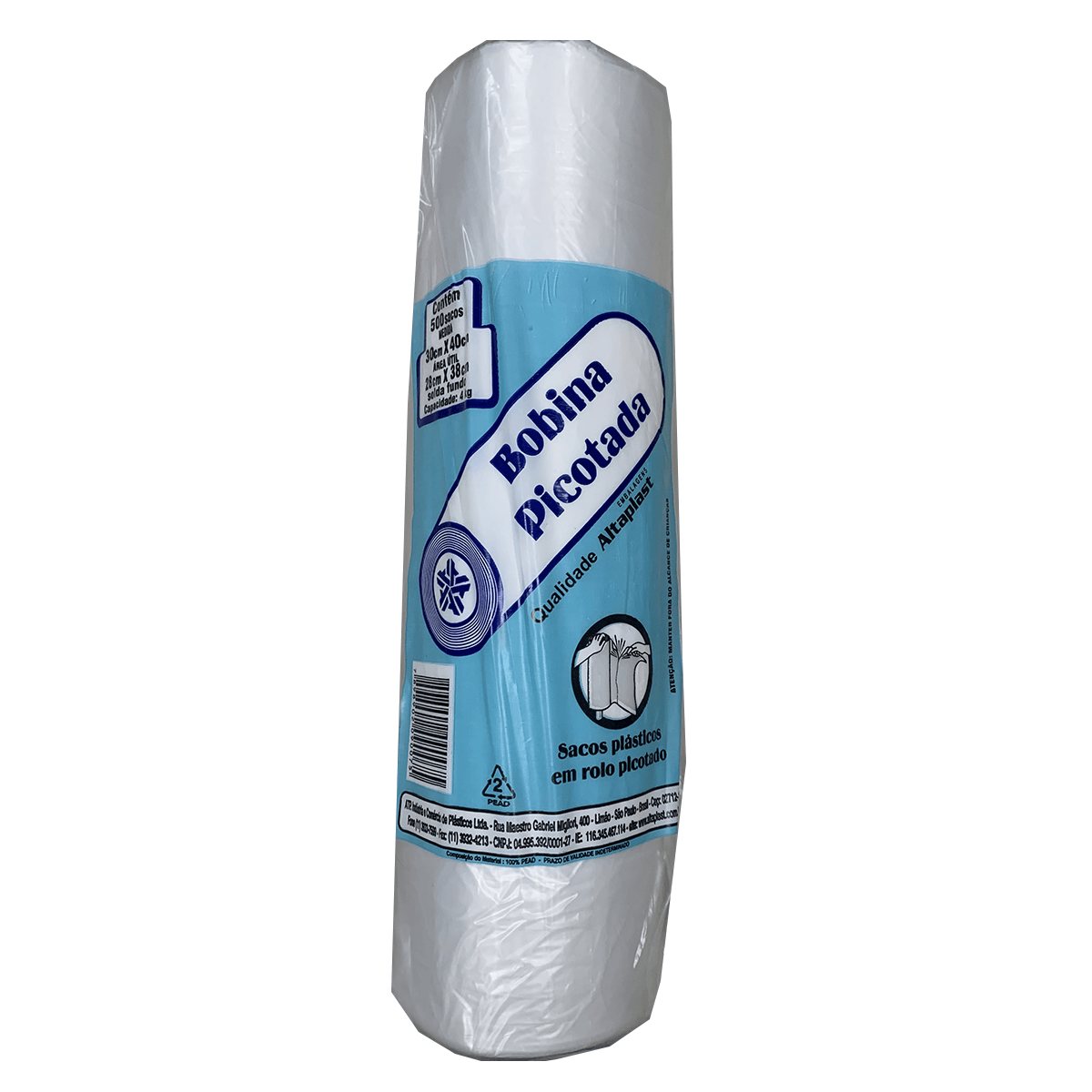 Bobina Picotada Saco E17 30x40cm Altaplast