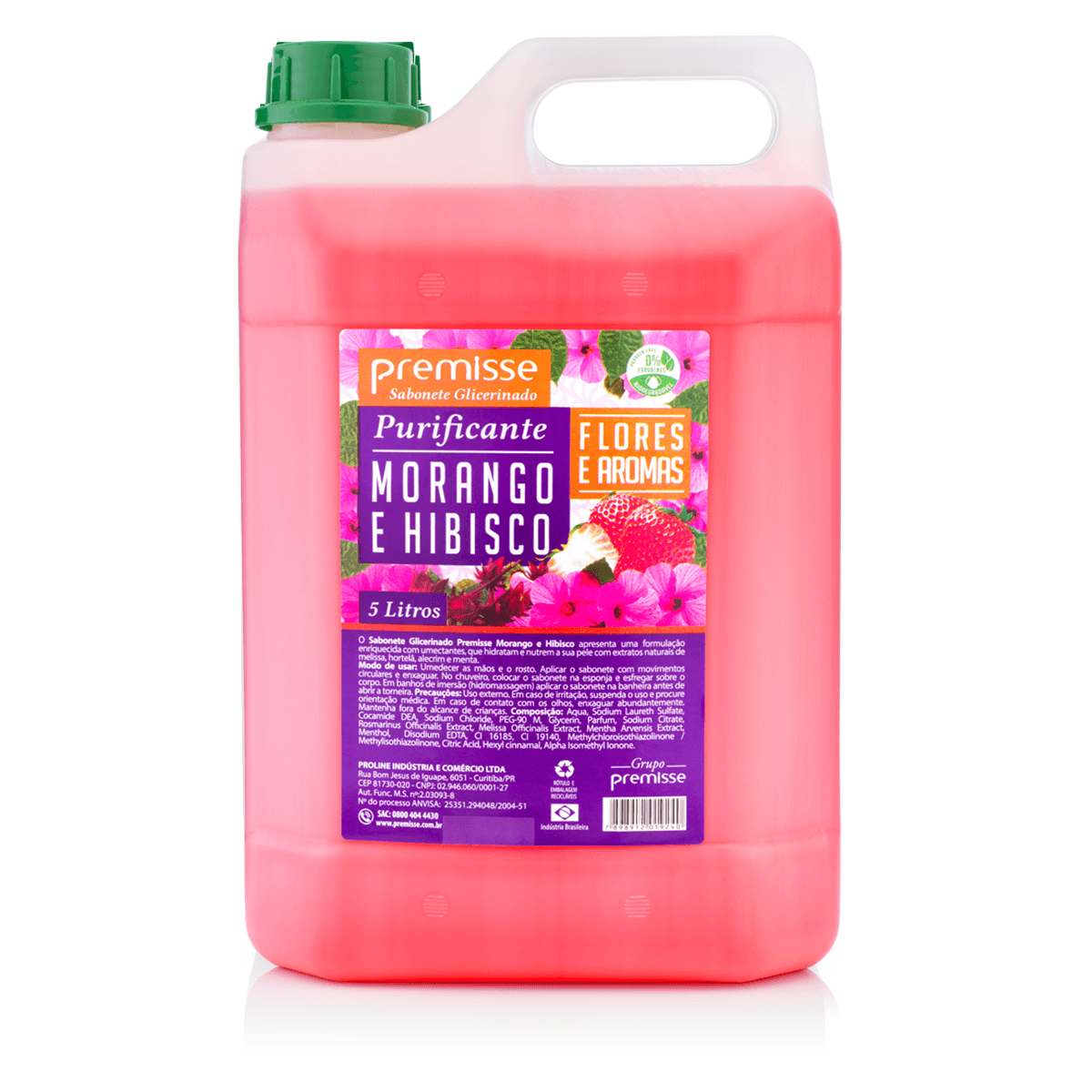 Sabonete Líquido Morango e Hibisco 5L Premisse