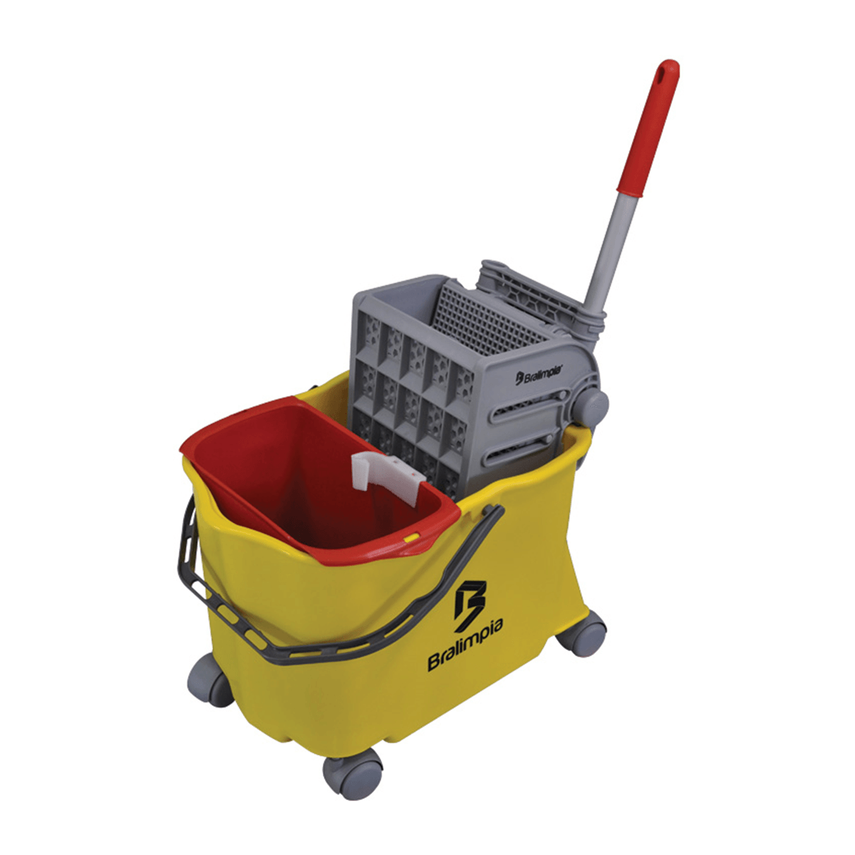 Balde Doblô 20L Flex Amarelo Bralimpia