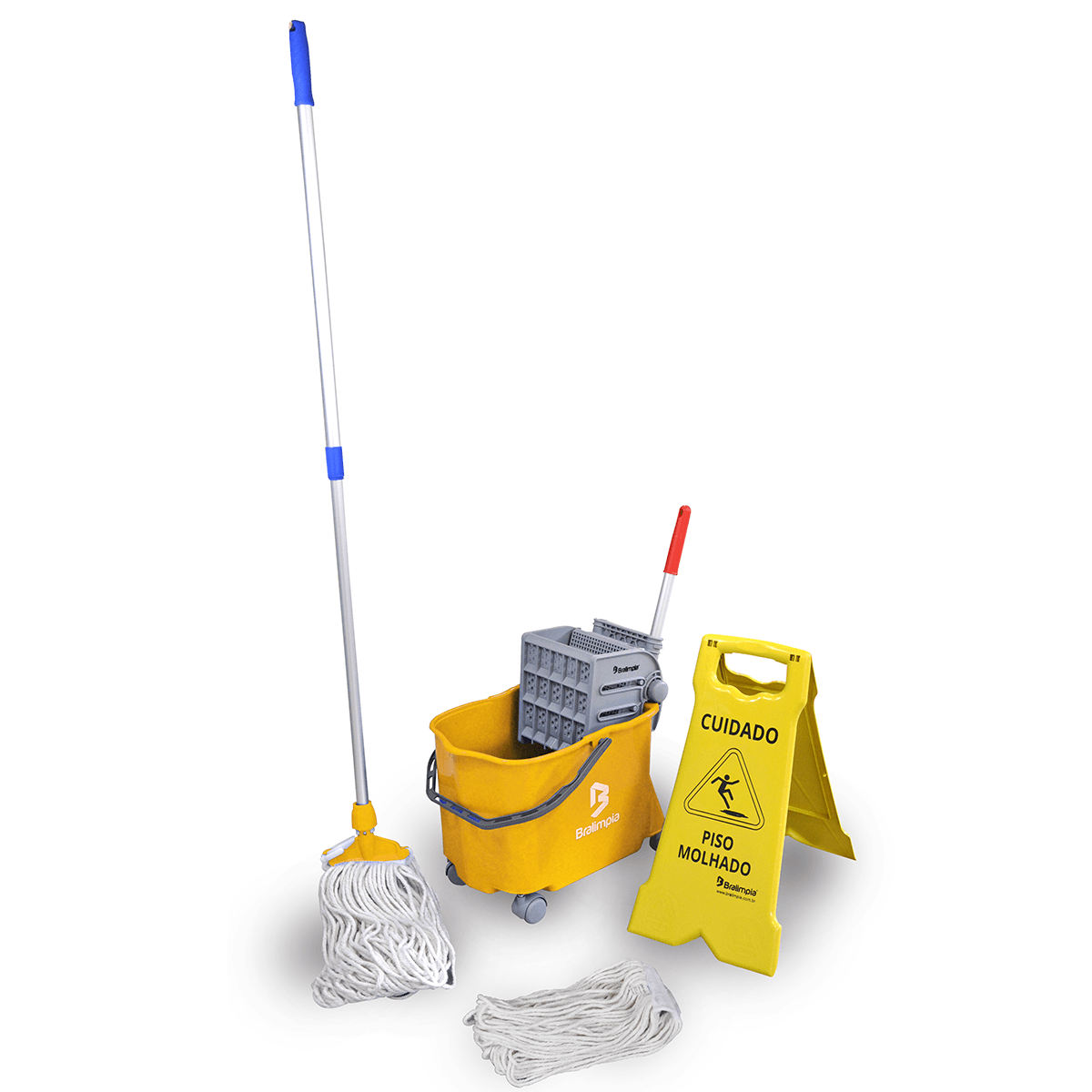 Kit Completo Doblô 20 Flex Amarelo Bralimpia