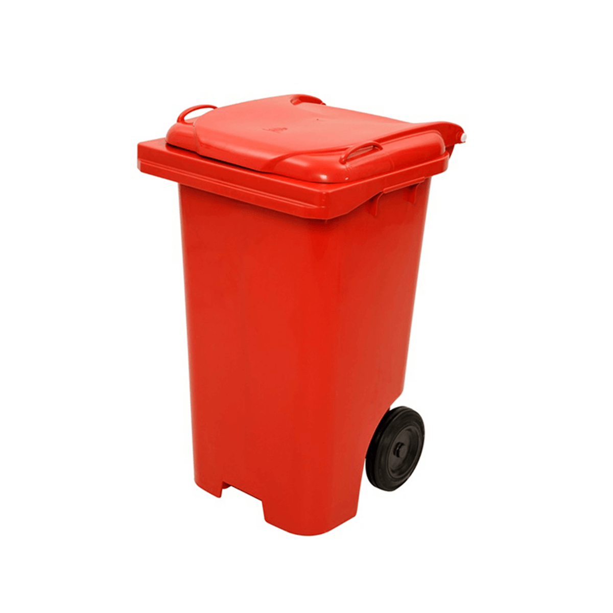 Cesto Coletor Vermelho Gari com Roda e Pedal 120L Bralimpia