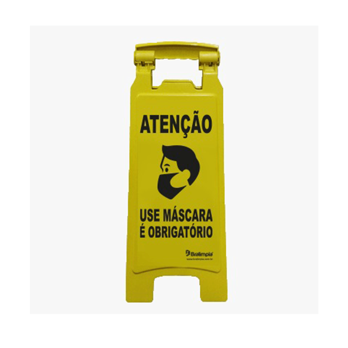 Placa Sinalizadora Use Máscara Bralimpia