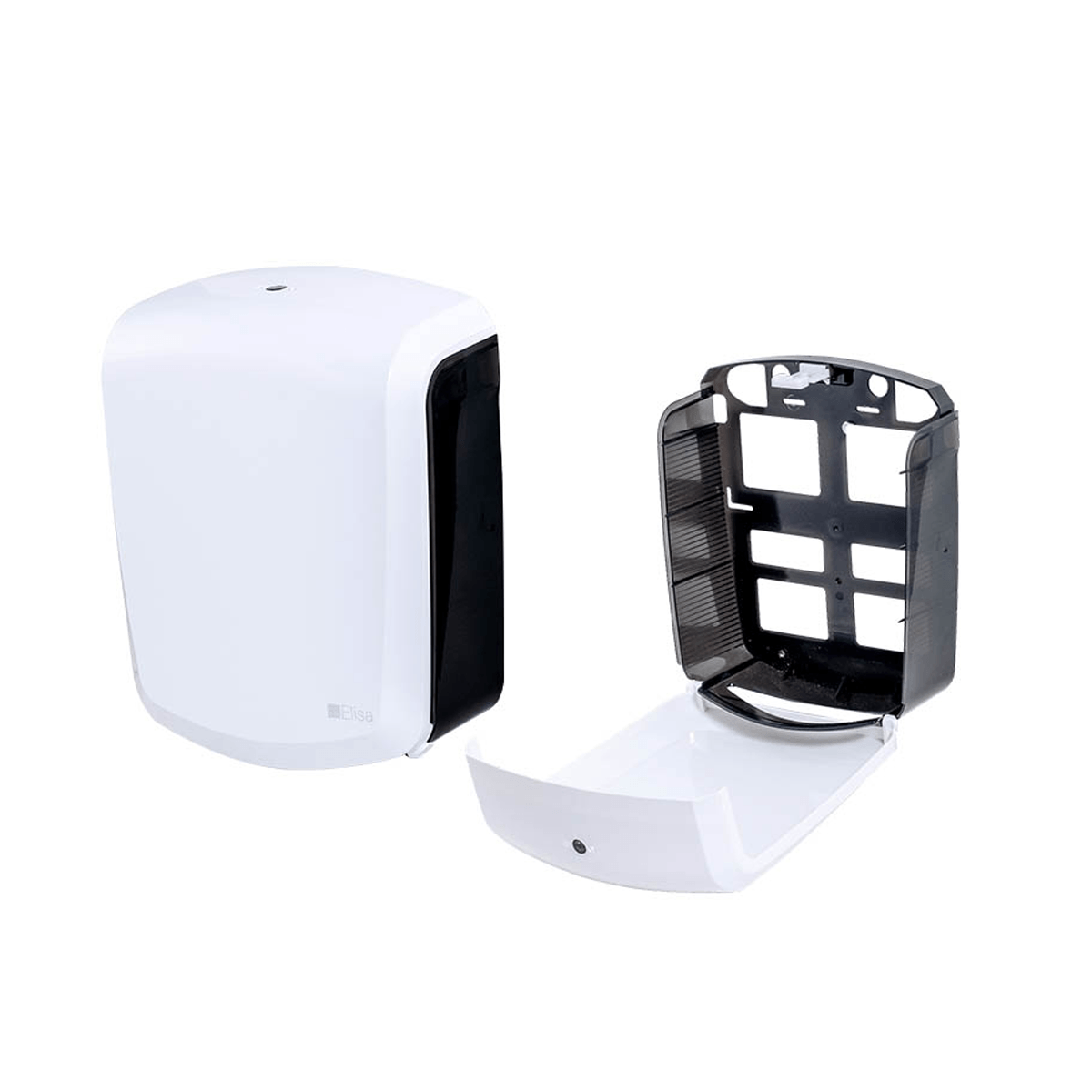 Dispenser Interfolha Branco e Preto Elisa