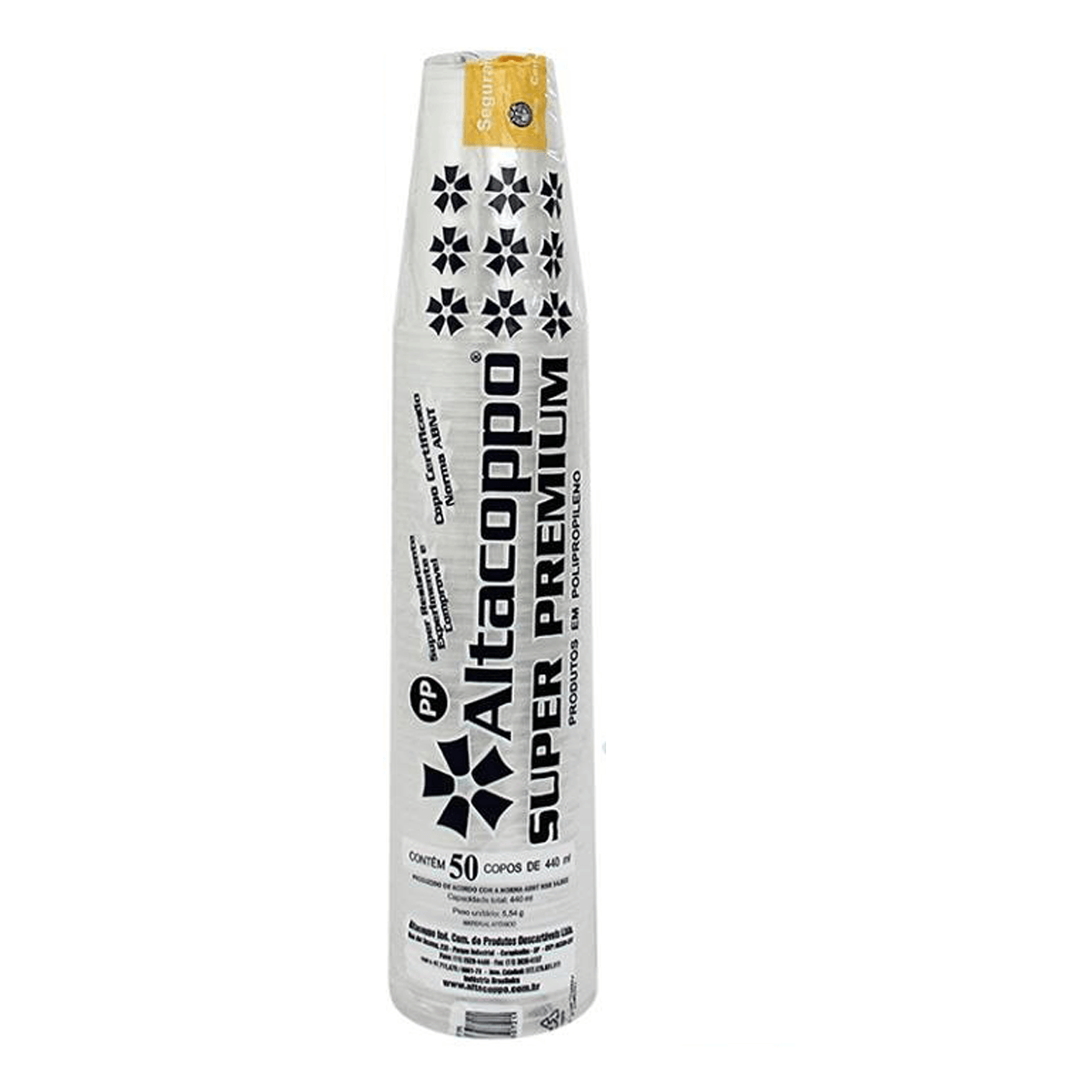 Copo Descartável Transparente Super Premium 50x440ml Altacoppo
