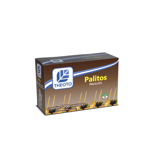 Palito De Dente Granel com 5.000un Theoto