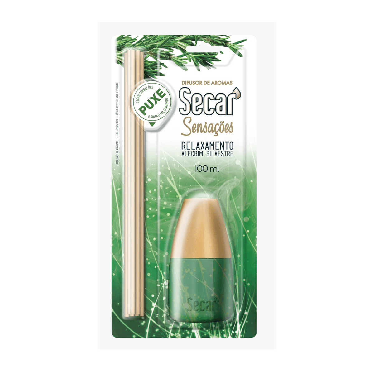 Difusor de Aromas Alecrim Silvestre Sensações 100ml Secar