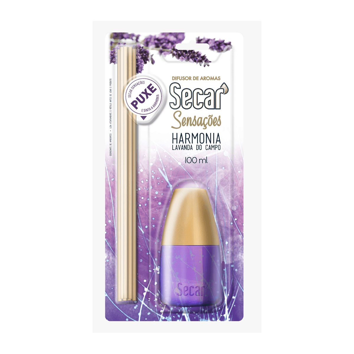Difusor de Aromas Lavanda do Campo Sensações 100ml Secar