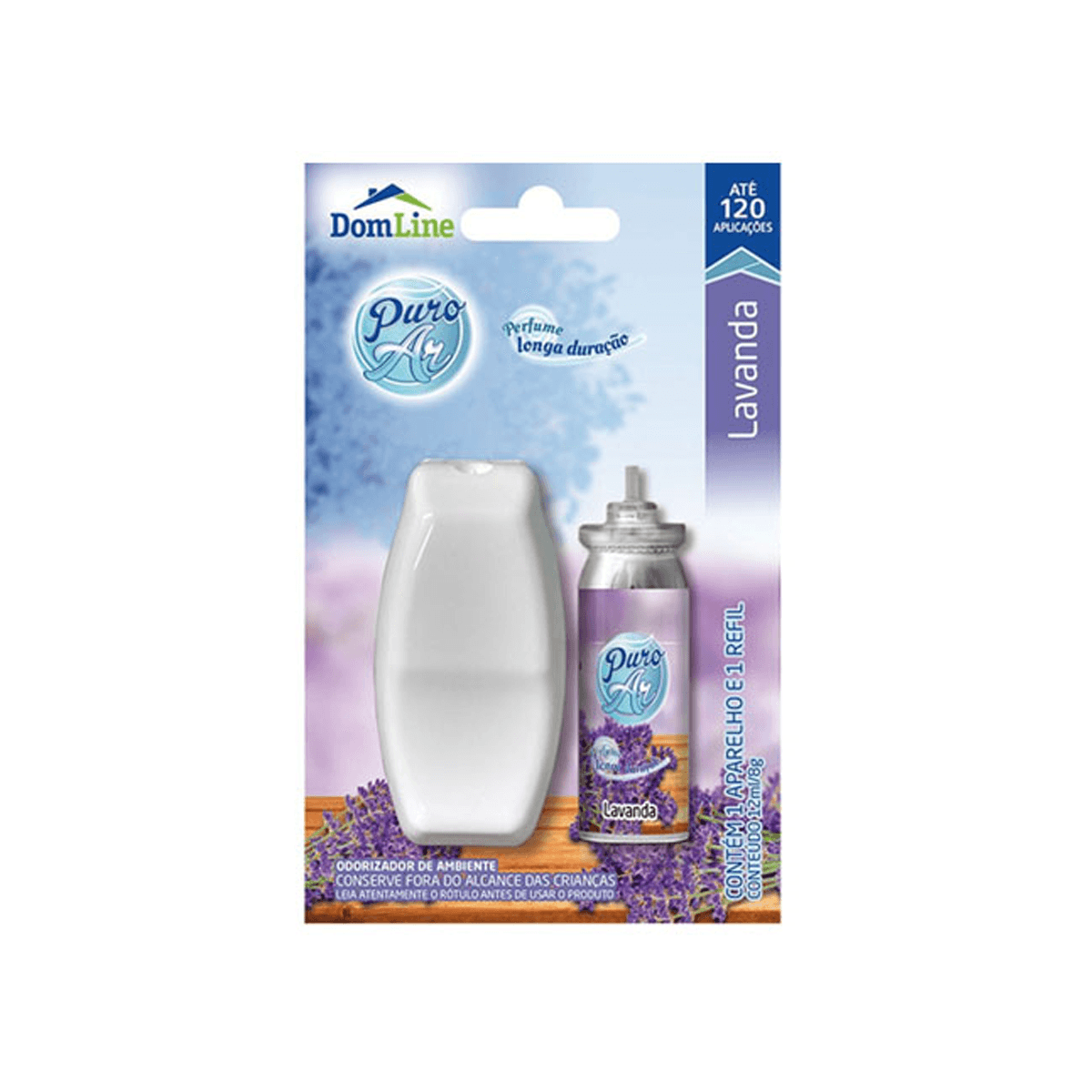 Odorizador Spray Lavanda Refil+ Aparelho 12ml Puro Ar