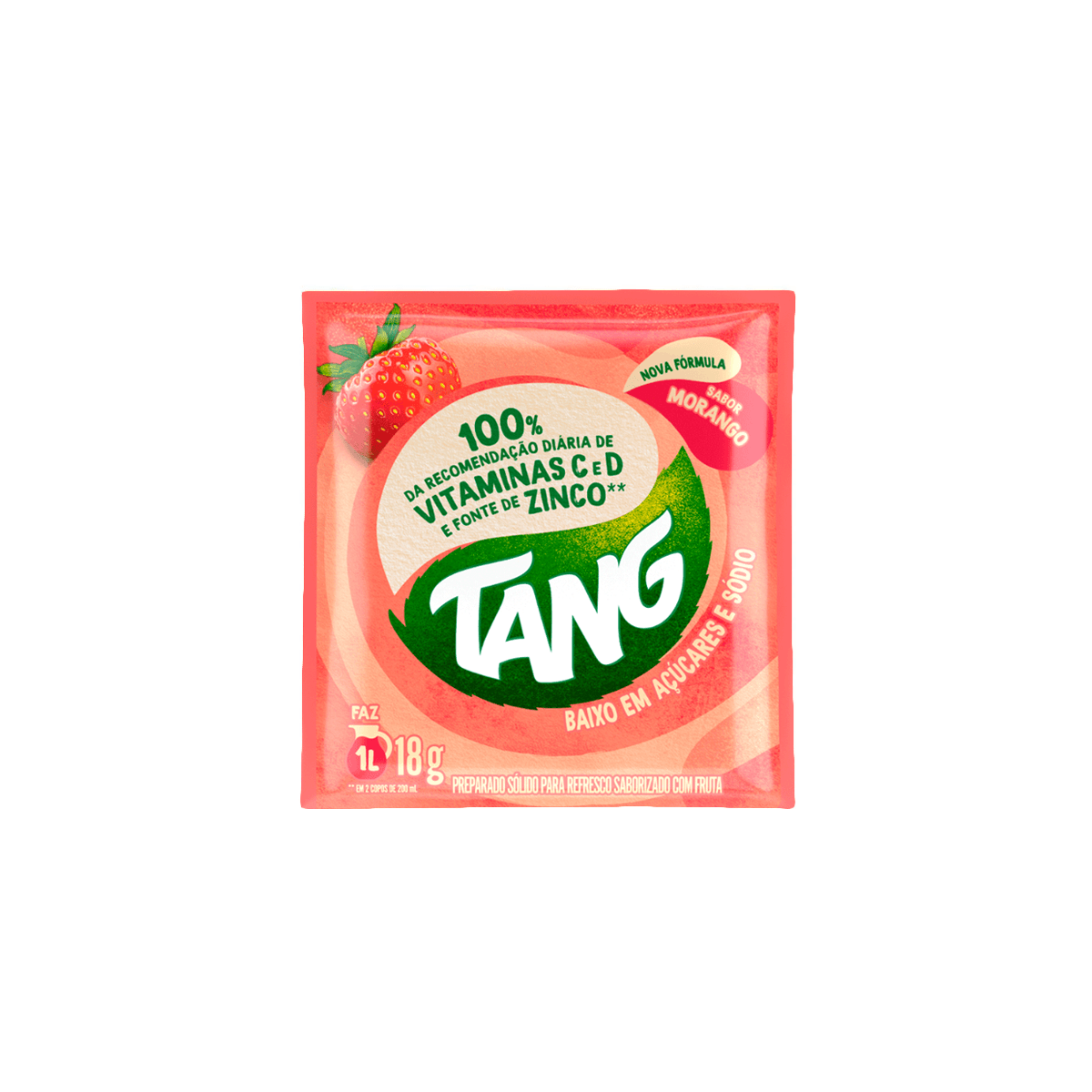 Suco em Pó Morango 18x18G Tang