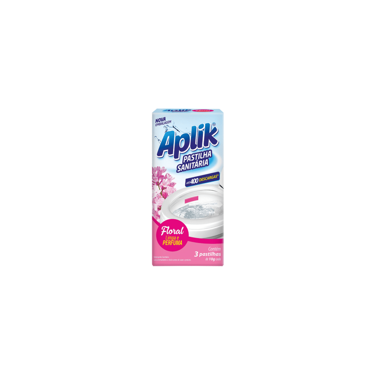 Adesivo Pastilha Floral com 3 unidades Aplik