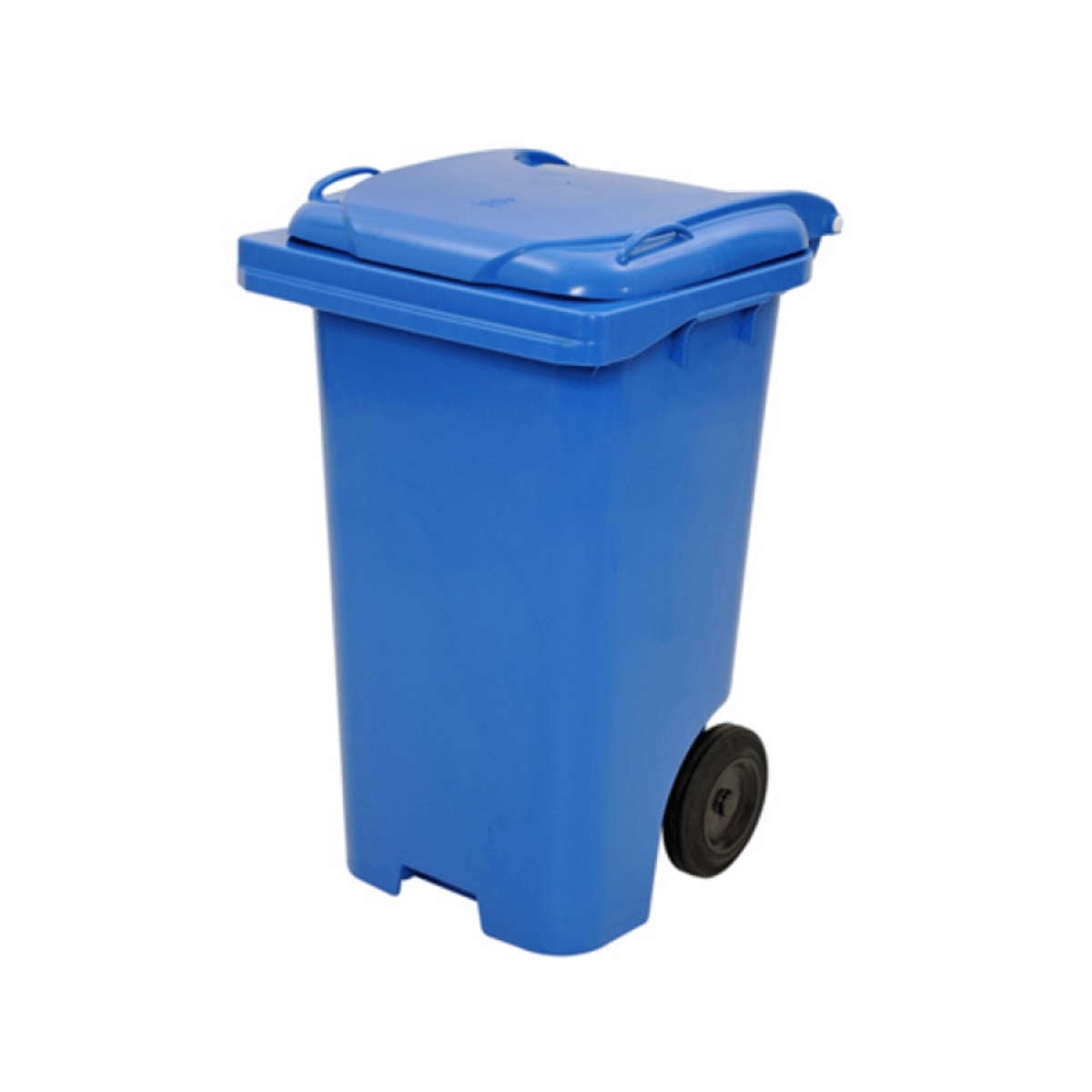 Cesto Coletor Gari com Roda e Pedal Azul120L Bralimpia