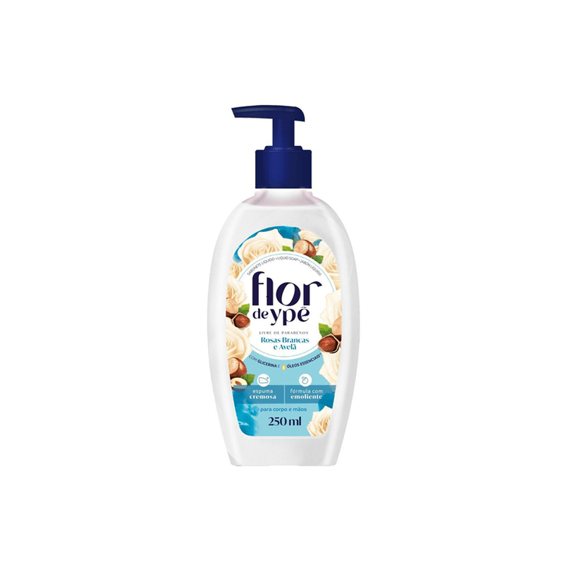 Sabonete-Liquido-Rosas-Brancas-e-Avela-250ml-Ype