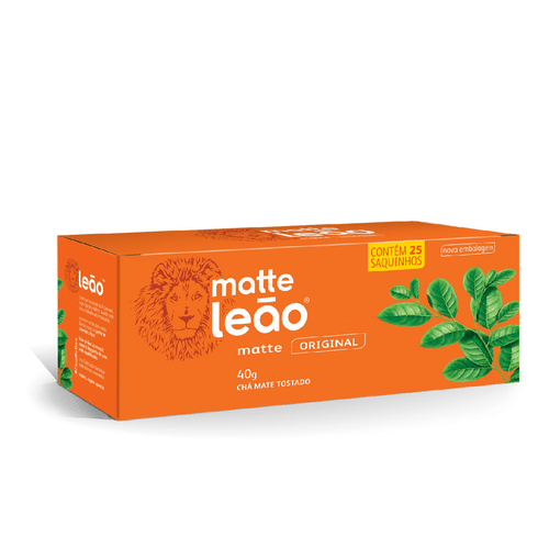 Chá Matte Natural 25x1,6g Leão