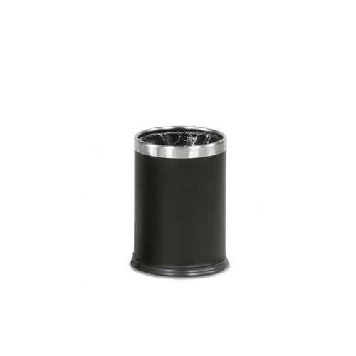 Lixeira Reforçada Aço sem Tampa Preto 13L Rubbermaid