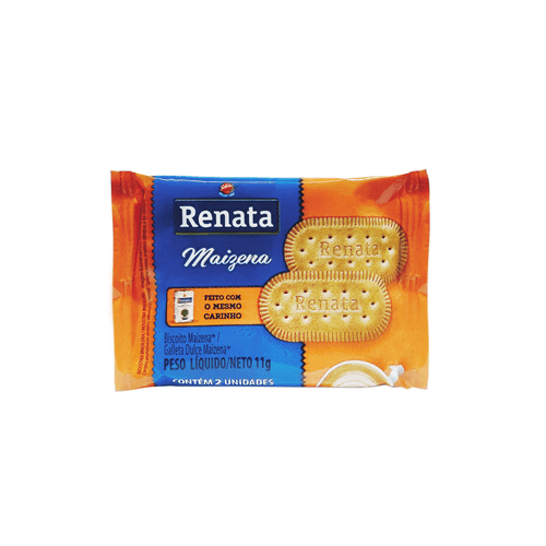 Biscoito Maizena 11g Caixa com 180 Sachês Renata