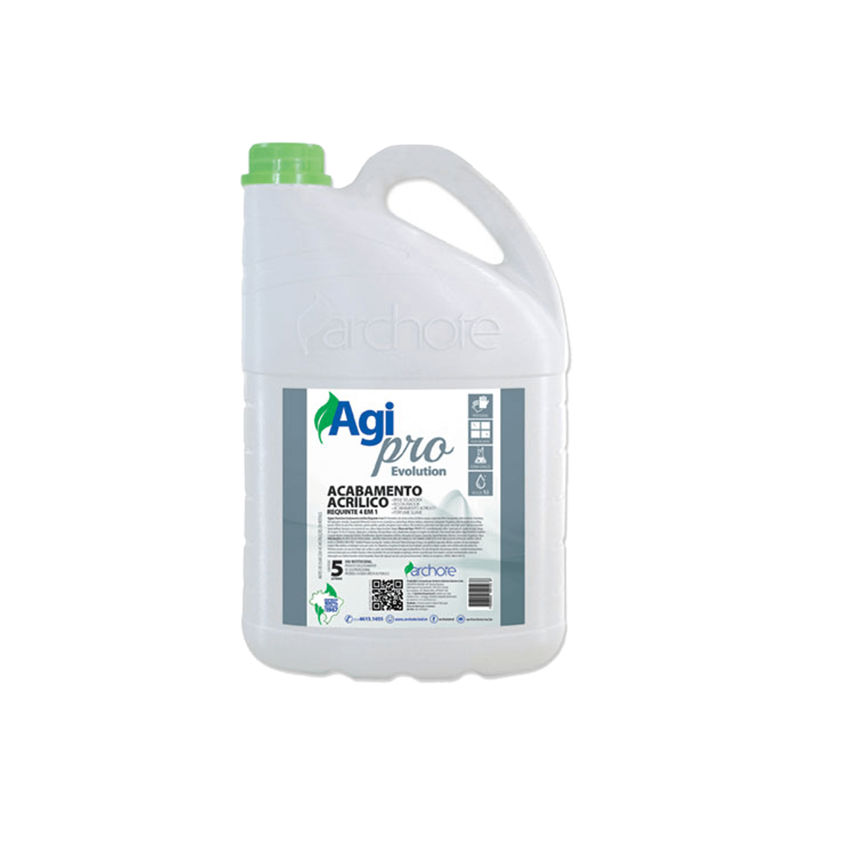 Acabamento Acrilico Evolution Requinte 4 em 1 5L Agipro