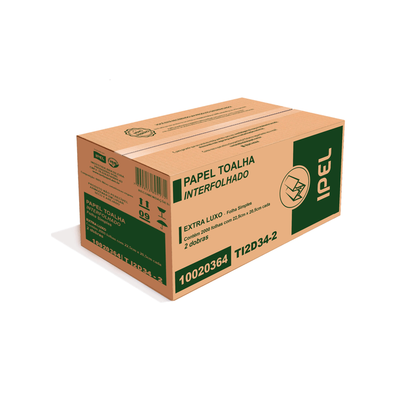 Papel-Toalha-Interfolha-2-Dobras-Folha-Simples-Extra-Luxo-225X205cm-com-2.000-Folhas-Ipel-105137