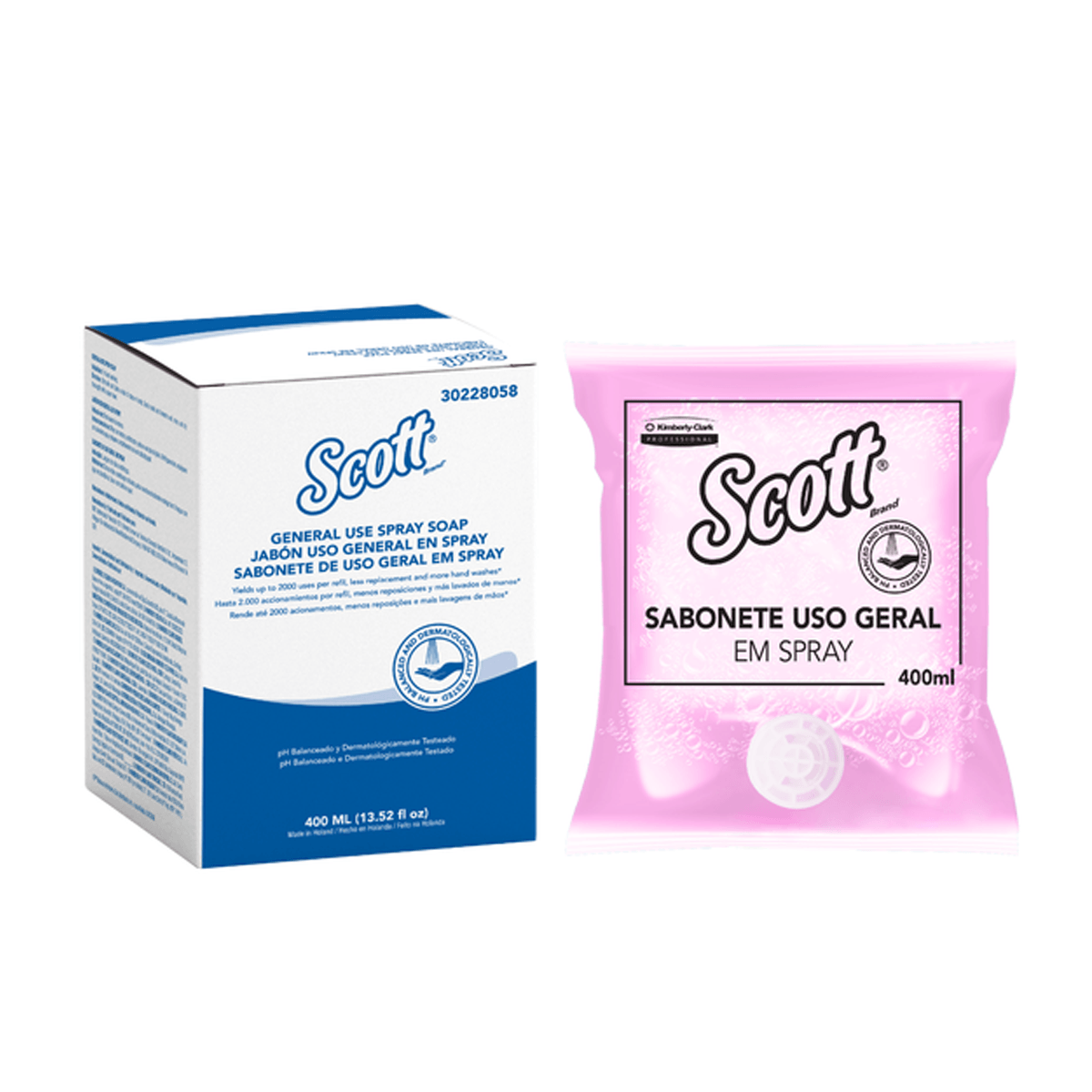 Sabonete Spray 400ml Scott