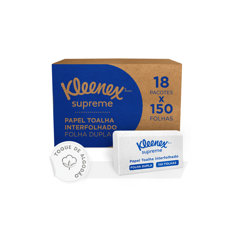 Papel-Toalha-Interfolha-2-Dobras-Folha-Dupla-223X241-com-2.700-Folhas-Kleenex-105368