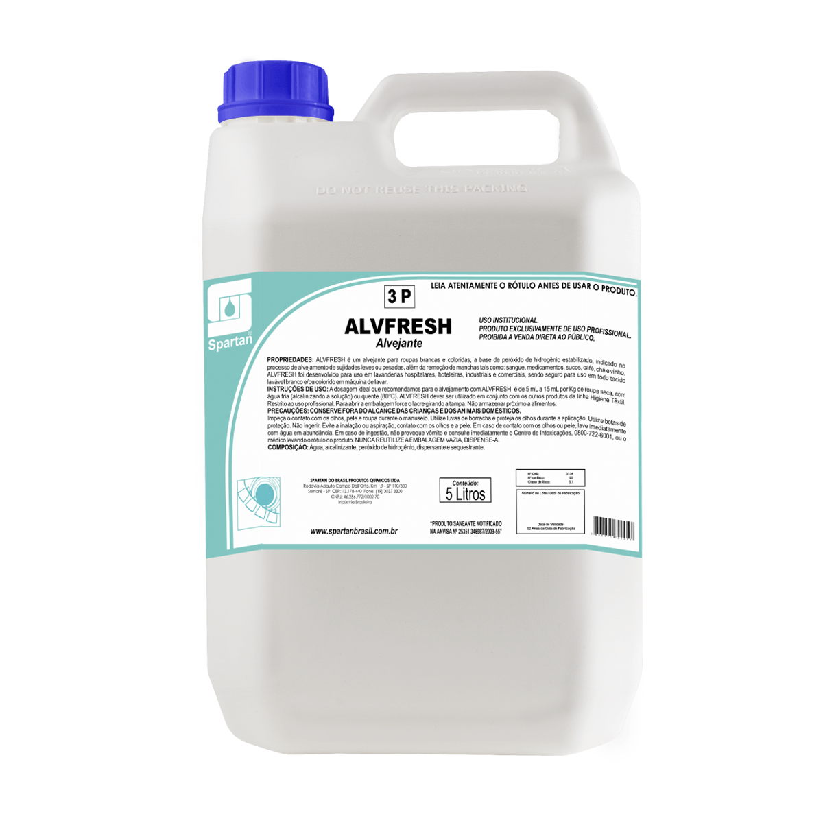Alvejante Líquido Alvfresh 5L Spartan