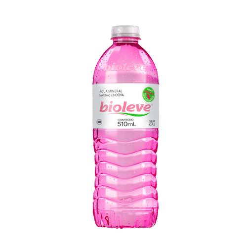 Água Mineral Sem Gás com 12 Unidades de 510ml Rosa Bioleve