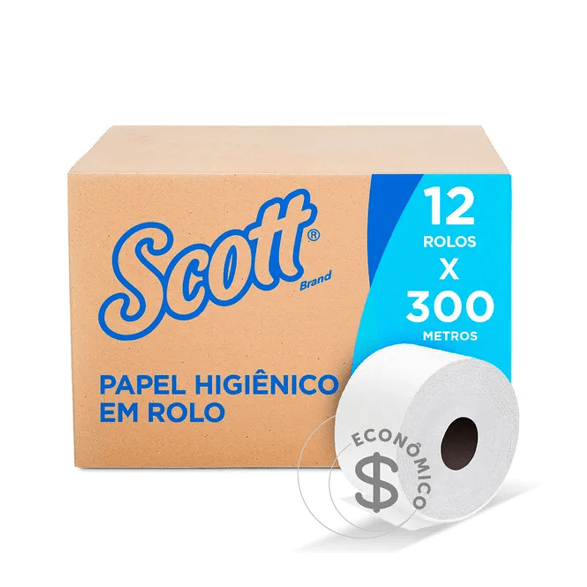 Papel Rolão Folha Simples 12x300m Scott
