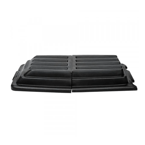 Tampa Plástica para Carro Basculante Preto 600L Rubbermaid