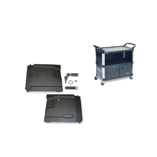 Kit Portas para Carro Xtra Preto Rubbermaid