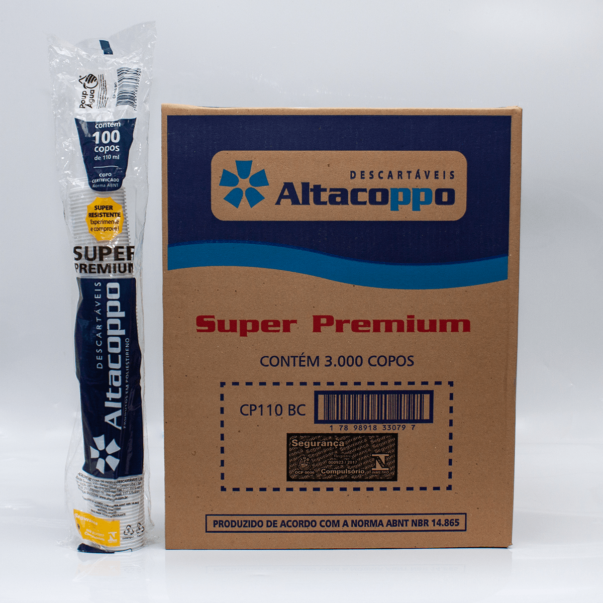 Copo Descartável Branco Super Premium 30x100x110ml Altacoppo