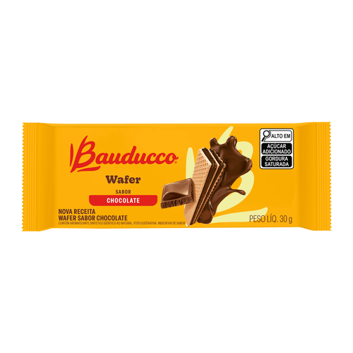 Biscoito Wafer Chocolate Sachê 96x30g Bauducco