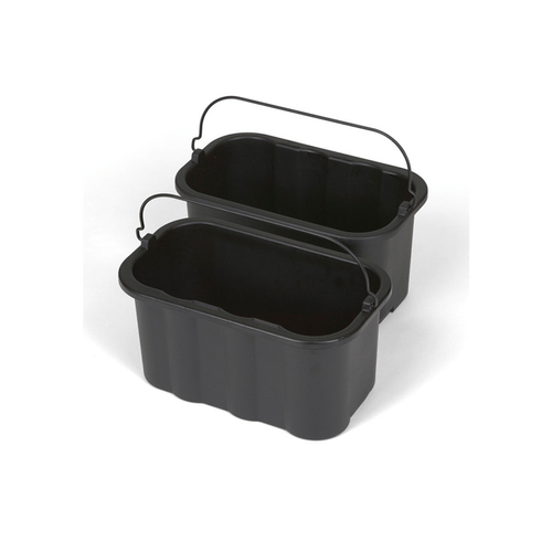 Kit 2 Baldes Desinfecção Preto Rubbermaid