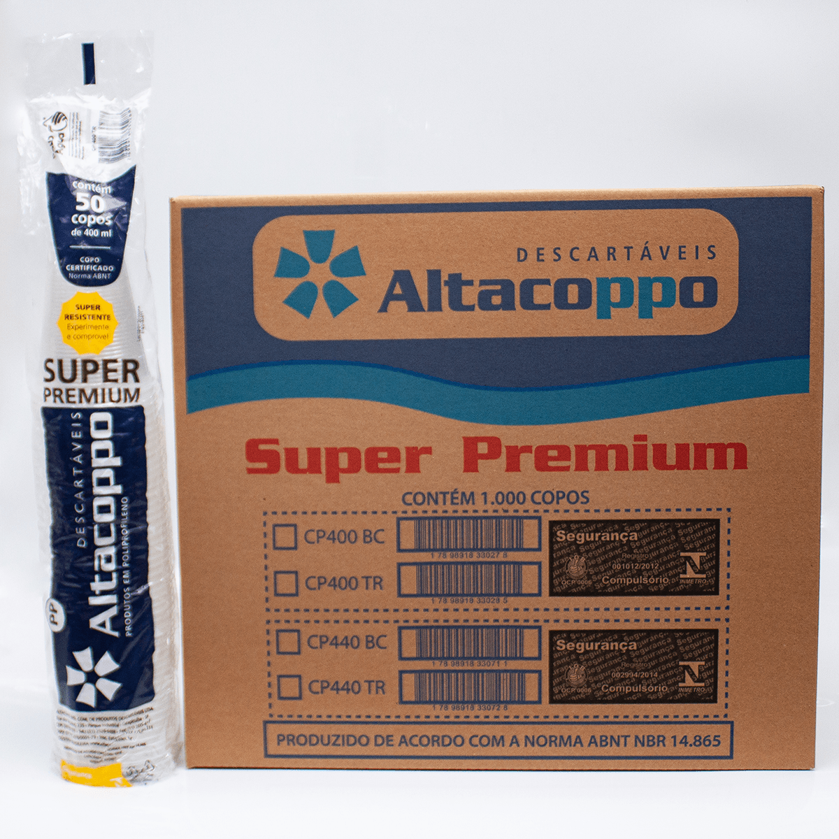 Copo Descartável Transparente Super Premium 20x50x400ml Altacoppo