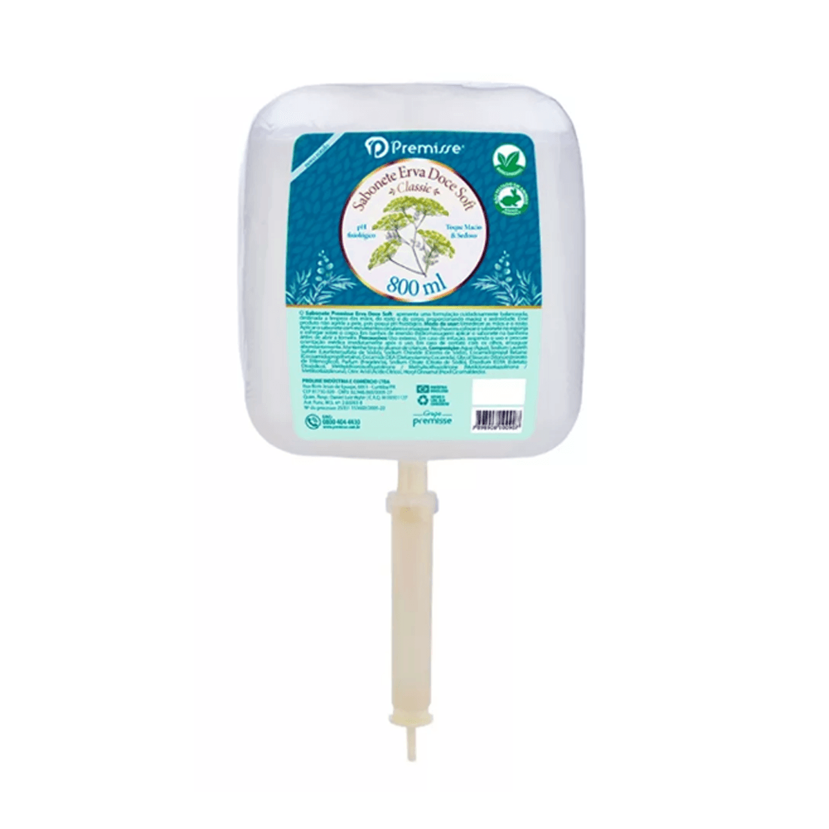 Sabonete Líquido Refil Erva Doce Soft 800ml Premisse