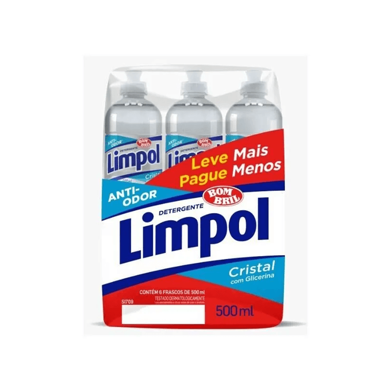 Detergente-Cristal-com-6-unidades-de-500ml-Promocional-Limpol-105997