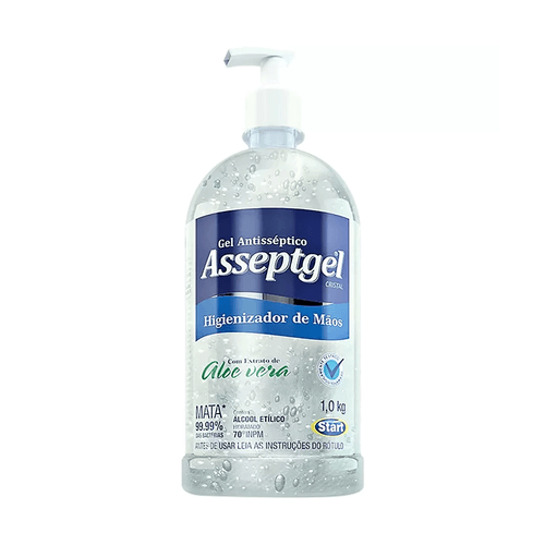 Álcool Gel 70° Pump 1L Asseptgel