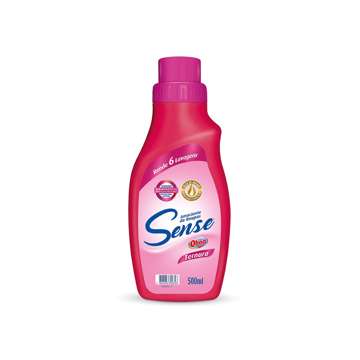 Amaciante Ternura Rosa 500ml Qboa