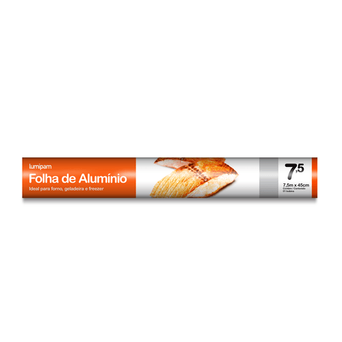 Papel Alumínio 7,5mx45cm Lumipam