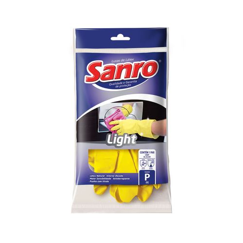 Luva Light Amarela P CA 43301 Sanro
